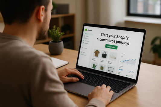 Shopify platformuyla e-ticaret mağazası kurmaya başlama sürecini anlatan rehber içeriği.