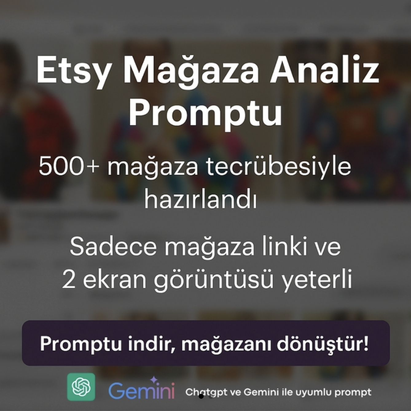 Etsy Mağaza Analizi | 500+ Mağaza Tecrübesiyle Hazırlandı